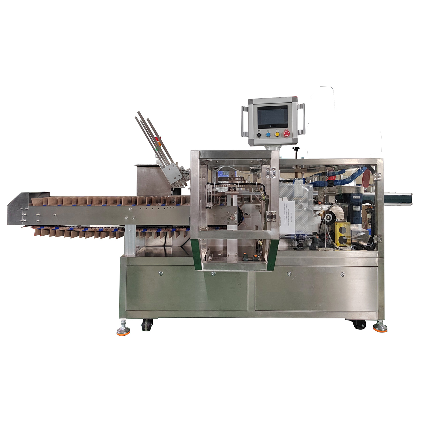 Automatic Vertical Side-Loading Cartoning Machine for Stick Packs, Sachet Bars