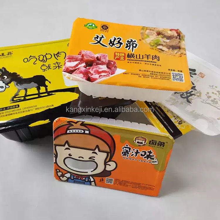 Fully Automatic Plastic Top Tray Sealer Packaging Machine Blister Prepared Meals Food Seal