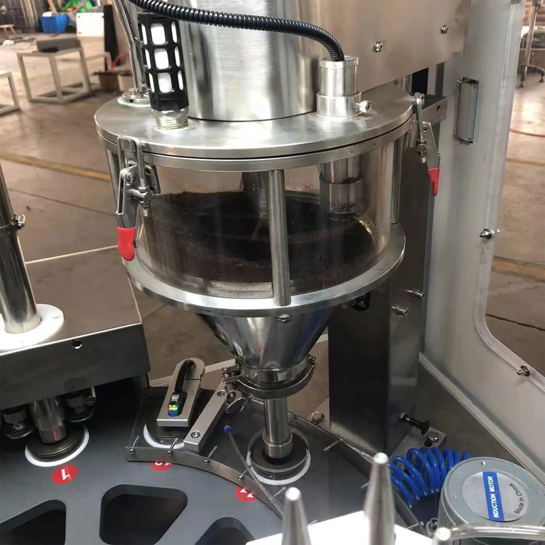 Automatic Honey Spoon Coffee Capsule Plastic Cup Filling and Sealing Machine