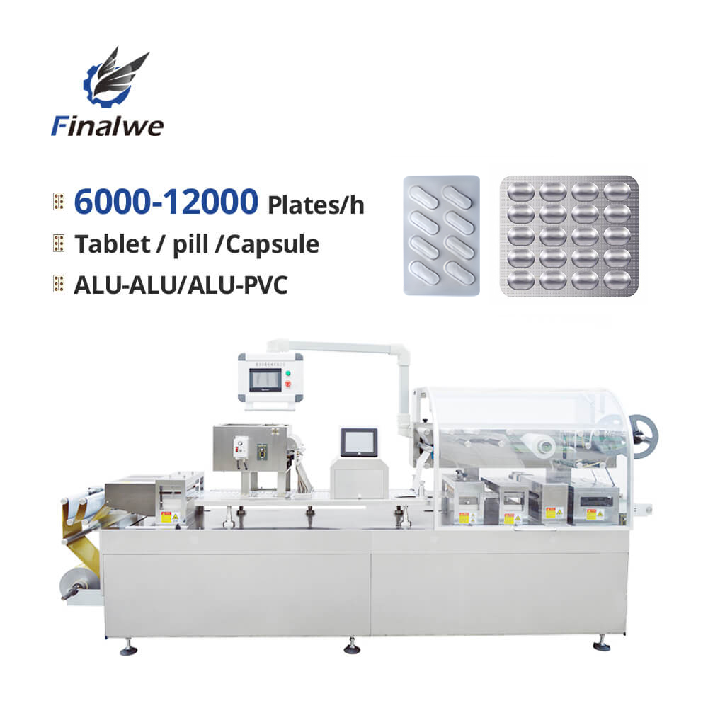 Finalwe High Efficiency DPP-80 Vertical Tablet Thermoforming Liquid Blisters Packing Machine Electric Motor