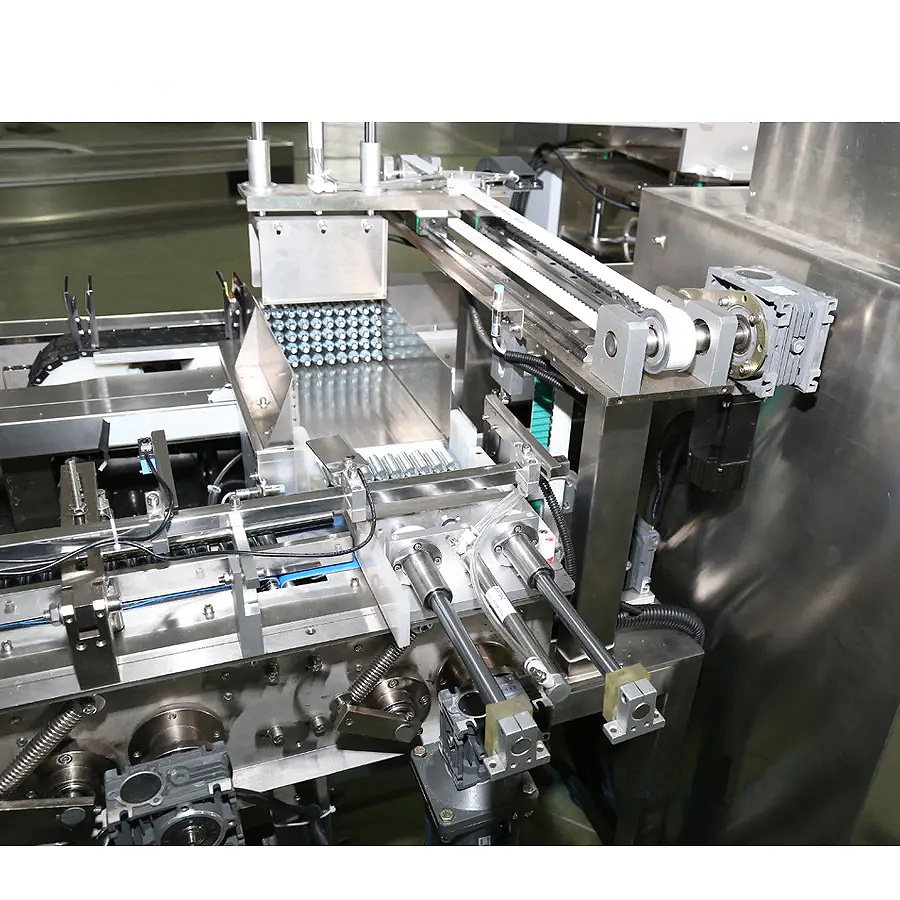 Automatic Sorting Cartoning Line 20g Seasoning Packets Powder Stick Sachet Packing Machine