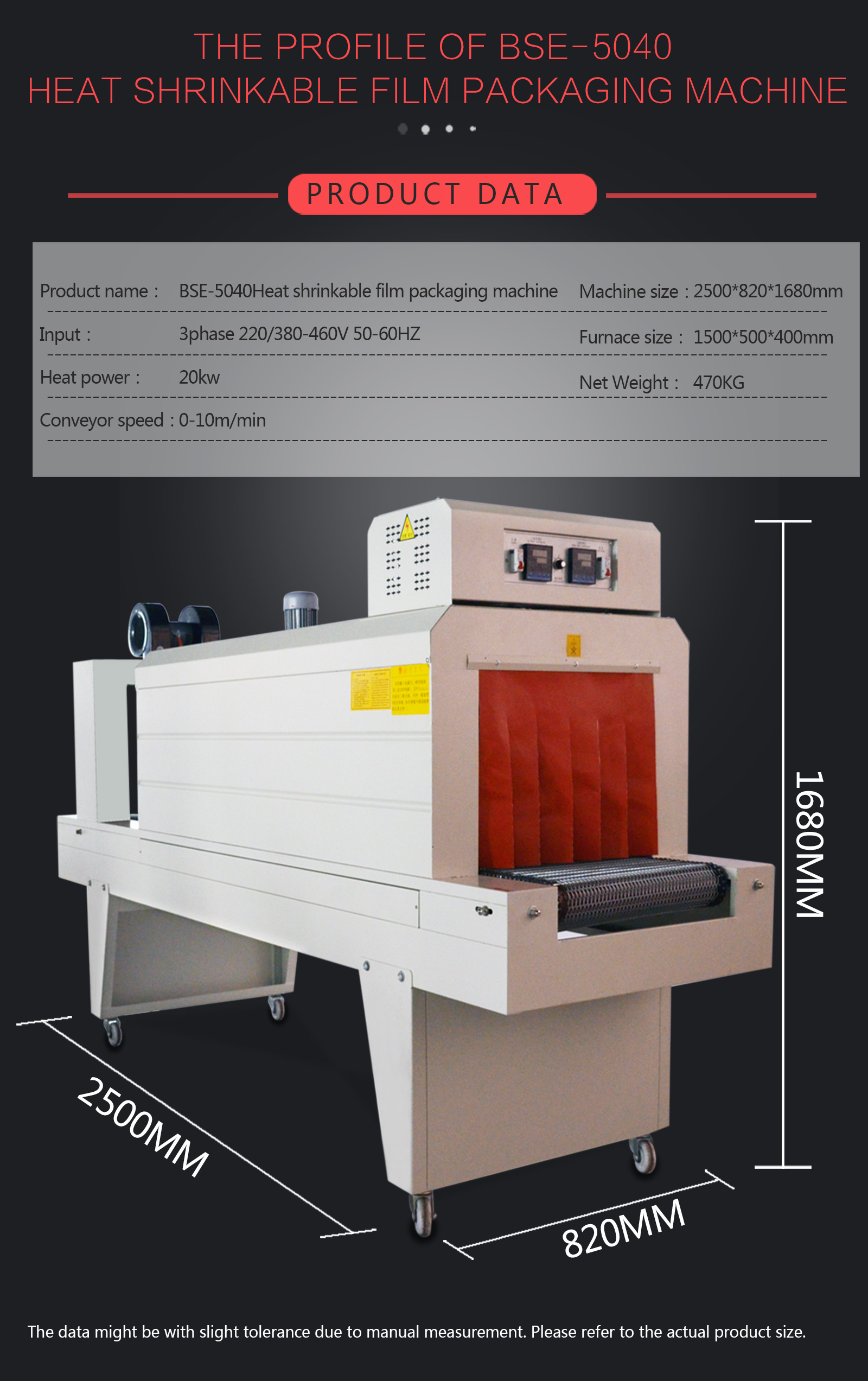 BSE-5040 Catalog Heat Shrink Wrapping Machine Packaging Machine