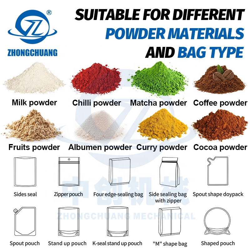 Automatic Packaging Stand up Zipper Bag Premade Pouch Fill Seal Chilli Milk Food Coffee Powder Bolsa Doypack Packing Machine