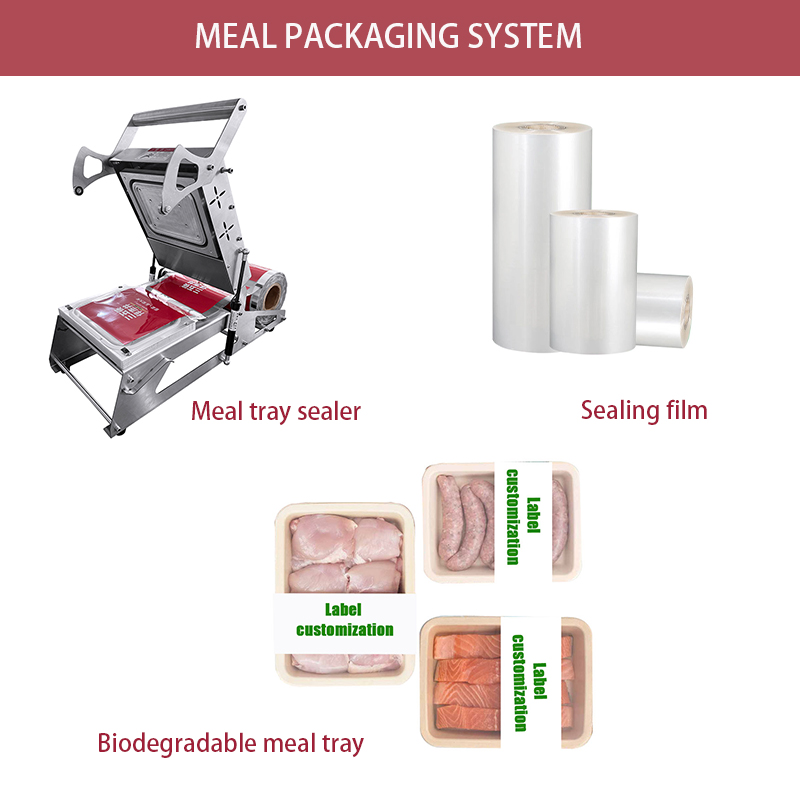 Food Packaging Automatic Food Tray Sealer Sealing Machine