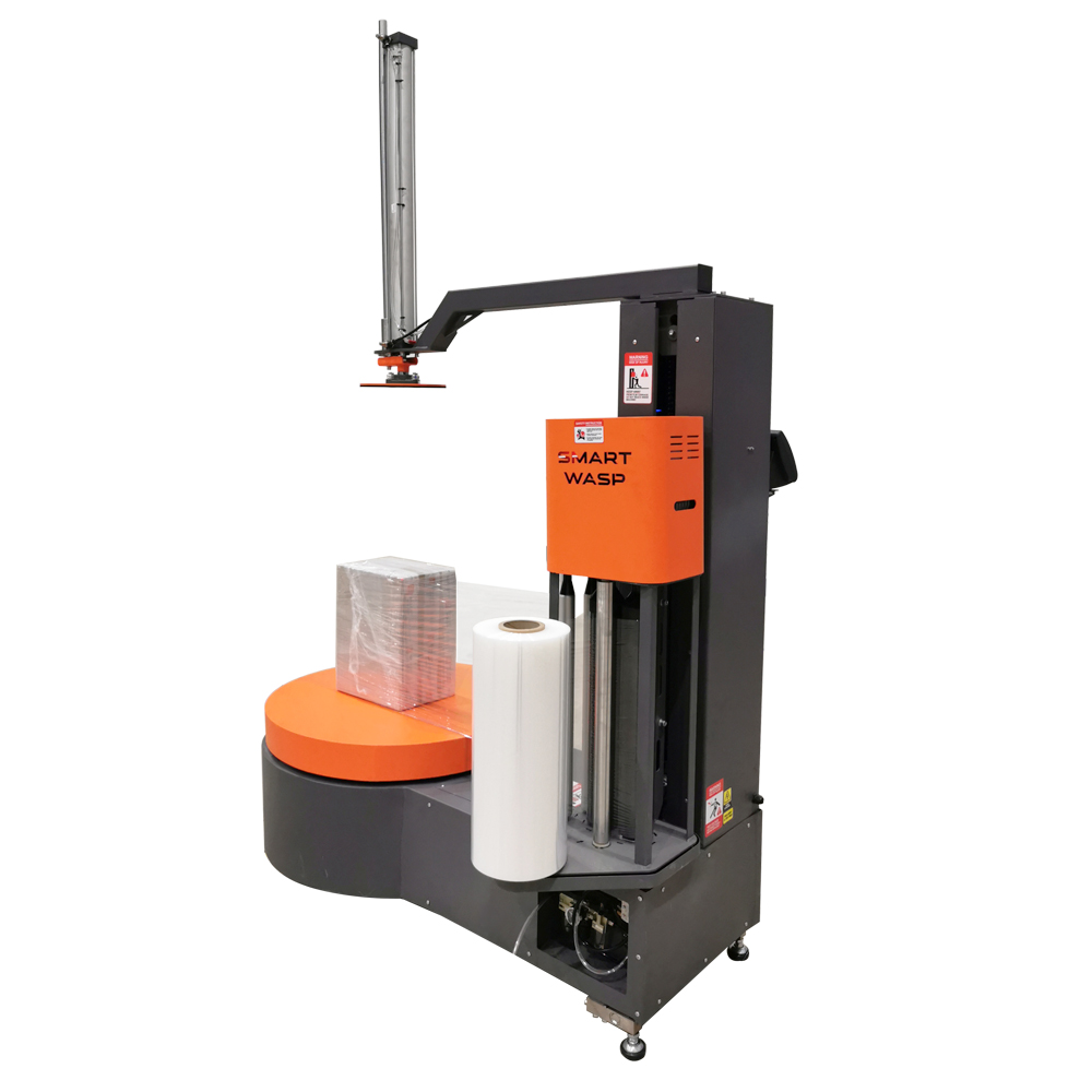 SMART WASP Portable Automatic Electric Carton Film Wrapping Machine For Textiles Beverage Food Commodity Case Packaging