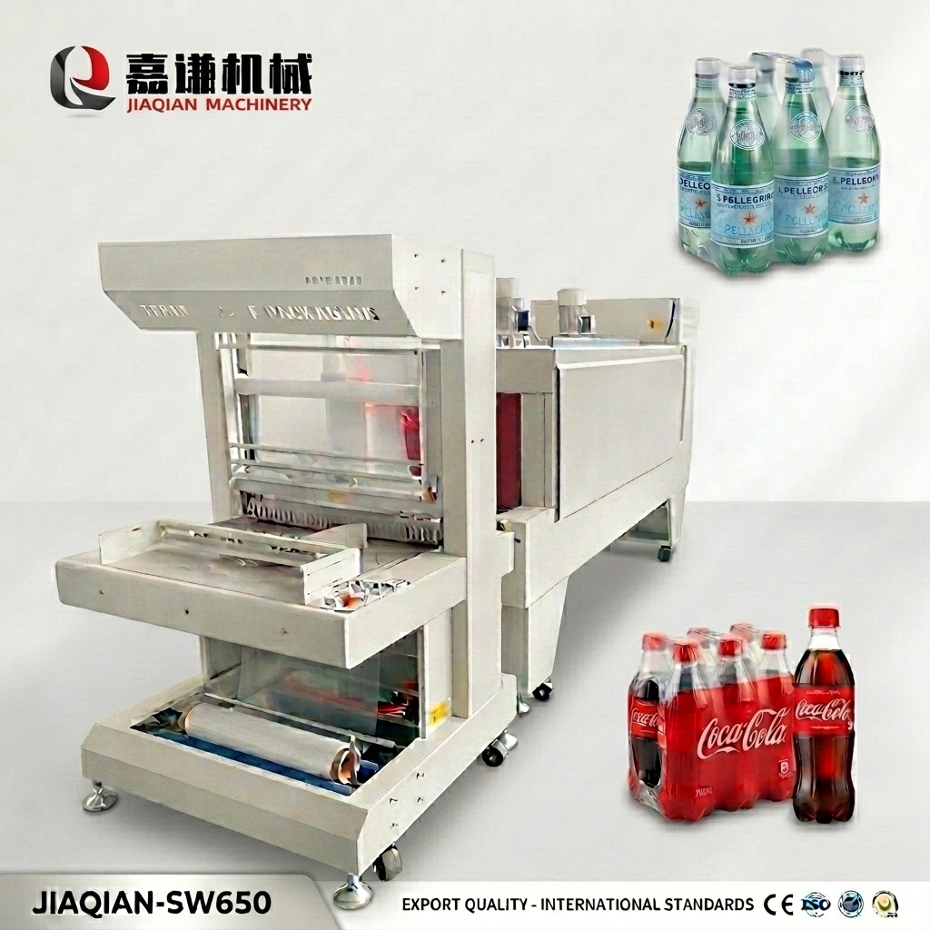 Automatic Sleeve Sealer Shrink Wrapping Machine PE Film Heat Tunnel for Bottle Can Packaging Line
