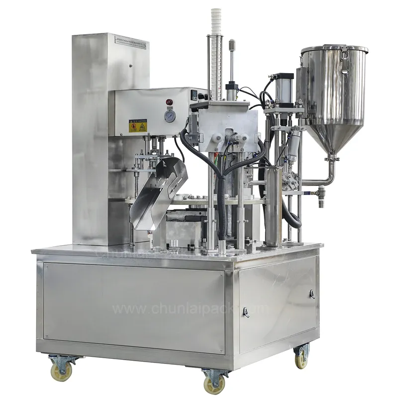 Automatic Rotary Cup Filling Sealing Machine View 2