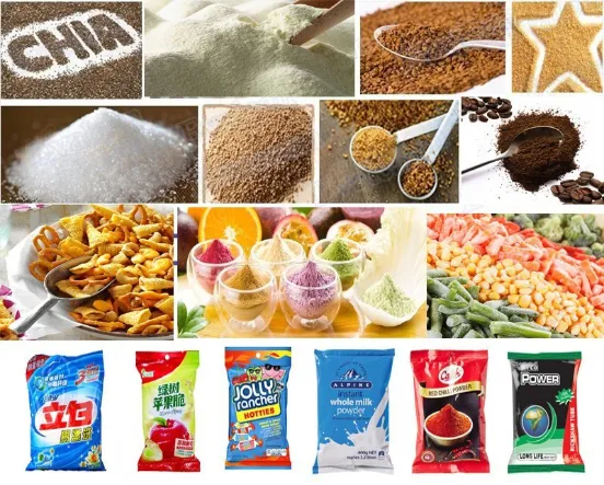 Multi-Function Automatic Vertical Pouch Packing Bagging Machine for Food Sugar Snack Chips