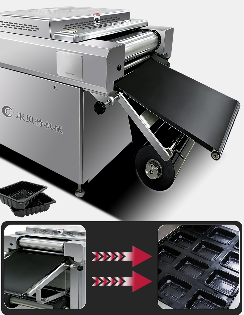 Automatic Thermoforming Vacuum Packaging Machine for Burger Patty
