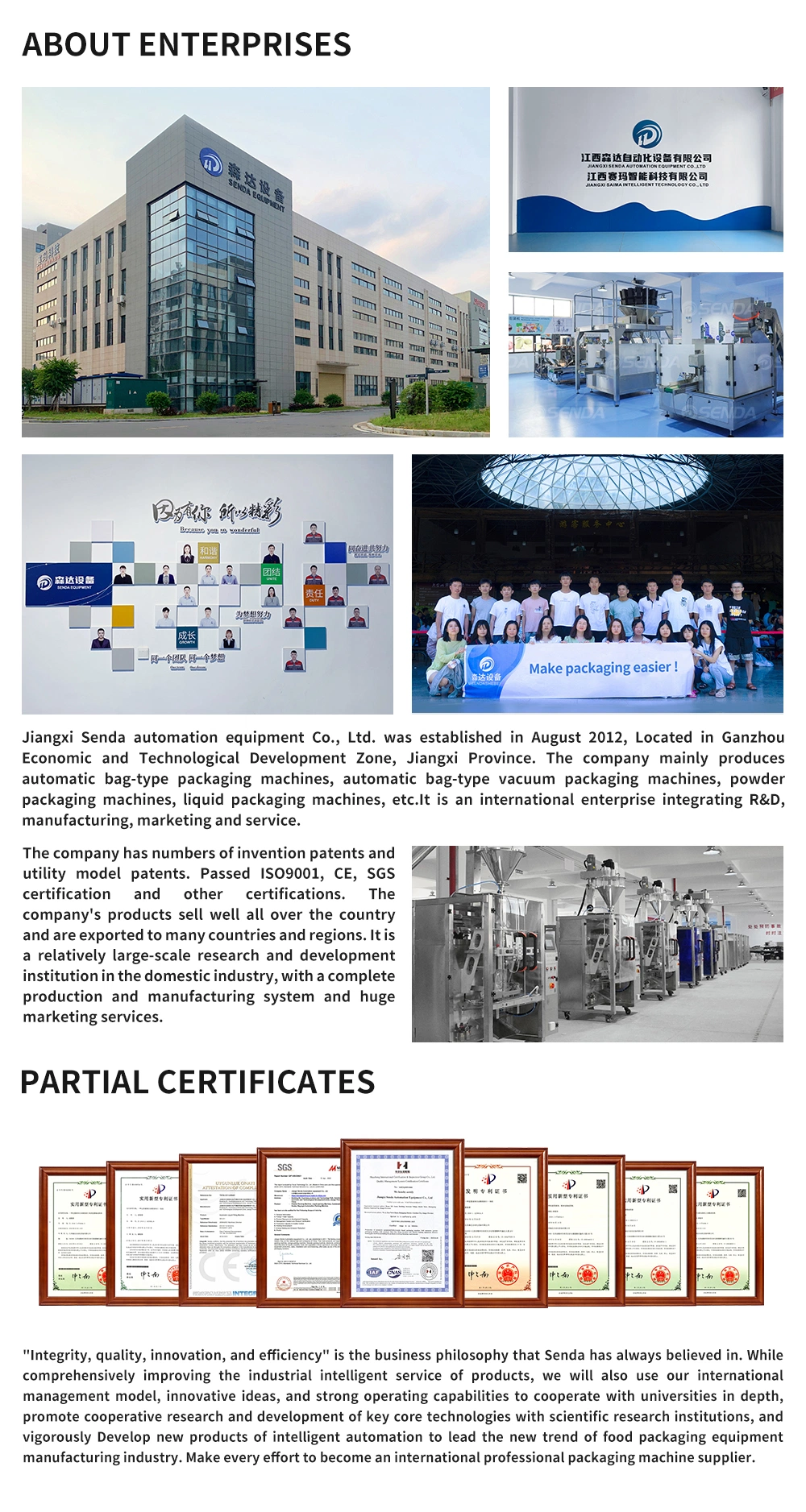 Fully Automatic Flow Horizontal Pillow Mask/Toy/Book/Food/ Wrapping Cutting Packaging Machine Specifications
