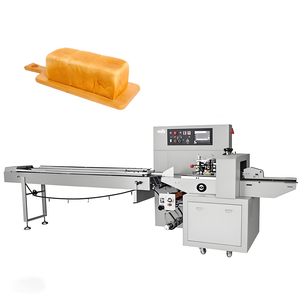 700/800 Pillow Bag Automatic Horizontal Flow-pack Packaging Machine For Food Wrapping &amp; Sealing With Paper Bags