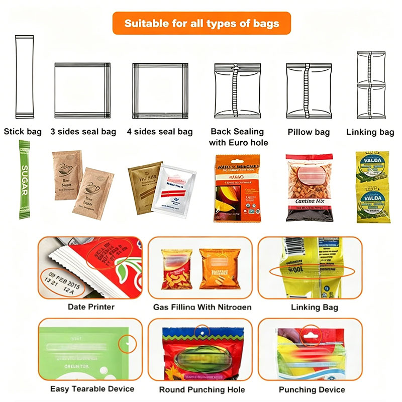 Economy Automatic Vertical Weighing Seeds Coffee Beans Rice Legumes Pellet Forming Filling Sealing Packaging Packing Machine