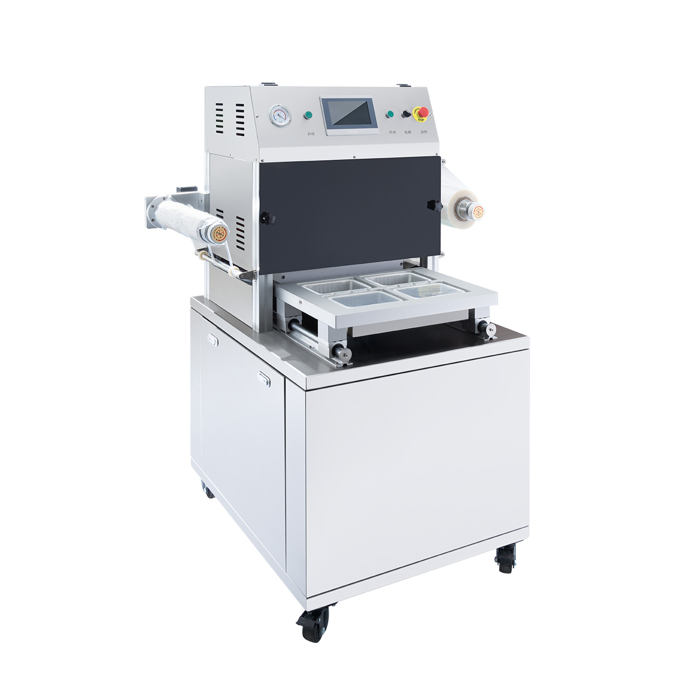 Fully Automatic Modified Atmosphere Fresh-keeping Packaging Machine for Food Beverage High-Accuracy Nitrogen Oxygen Filling