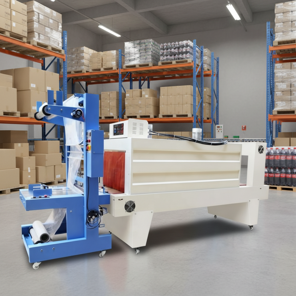 Auto PE Film Heat Oven Tunnel Water Bottles Cans Shrink Wrapping Sleeve Packaging Machine Shrink Wrap Packaging Machine