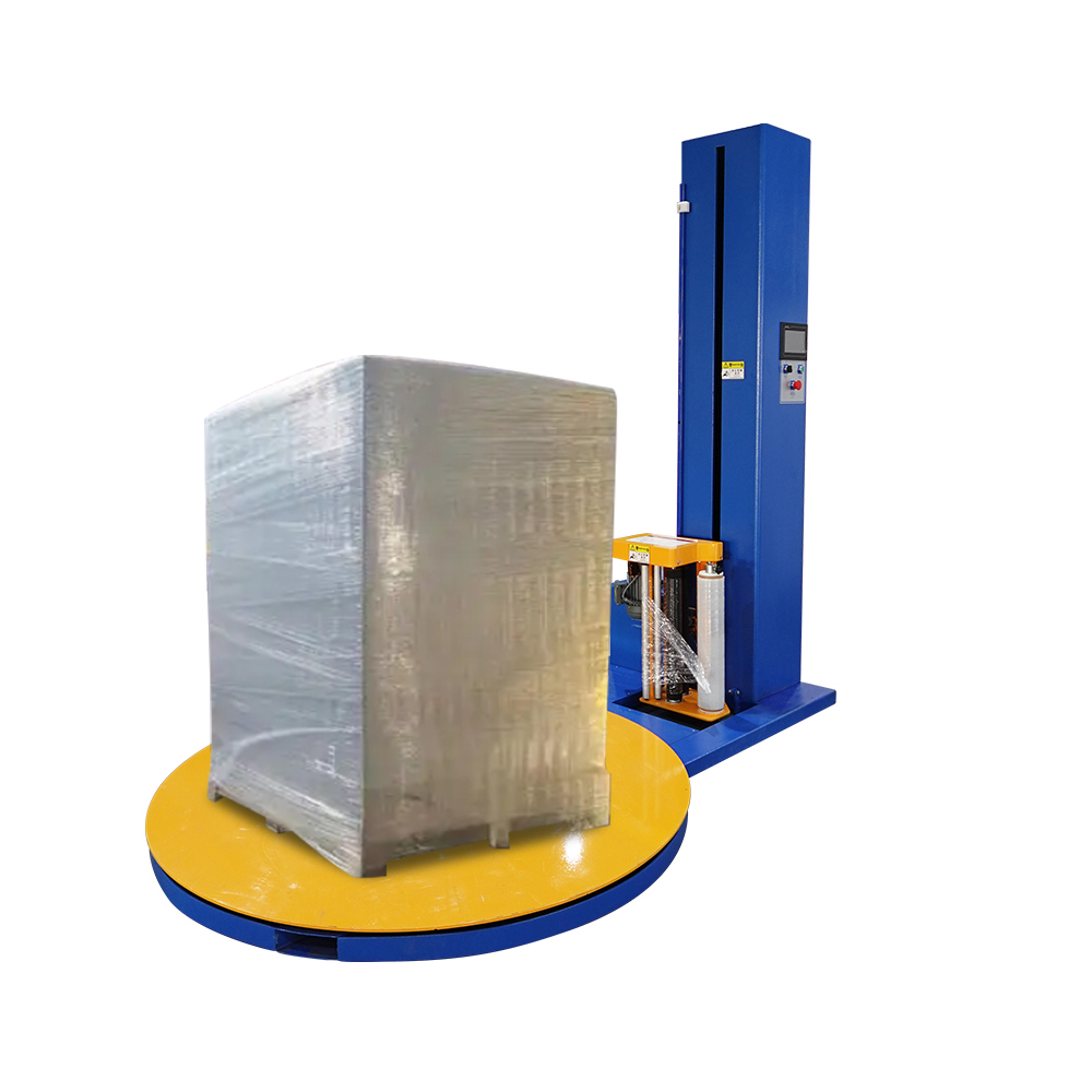 Pallet Wrapping Machine CE Certified PP/PET Stretch Film Portable Mobile Luggage Wrapper Logistics Food Beverage Textiles