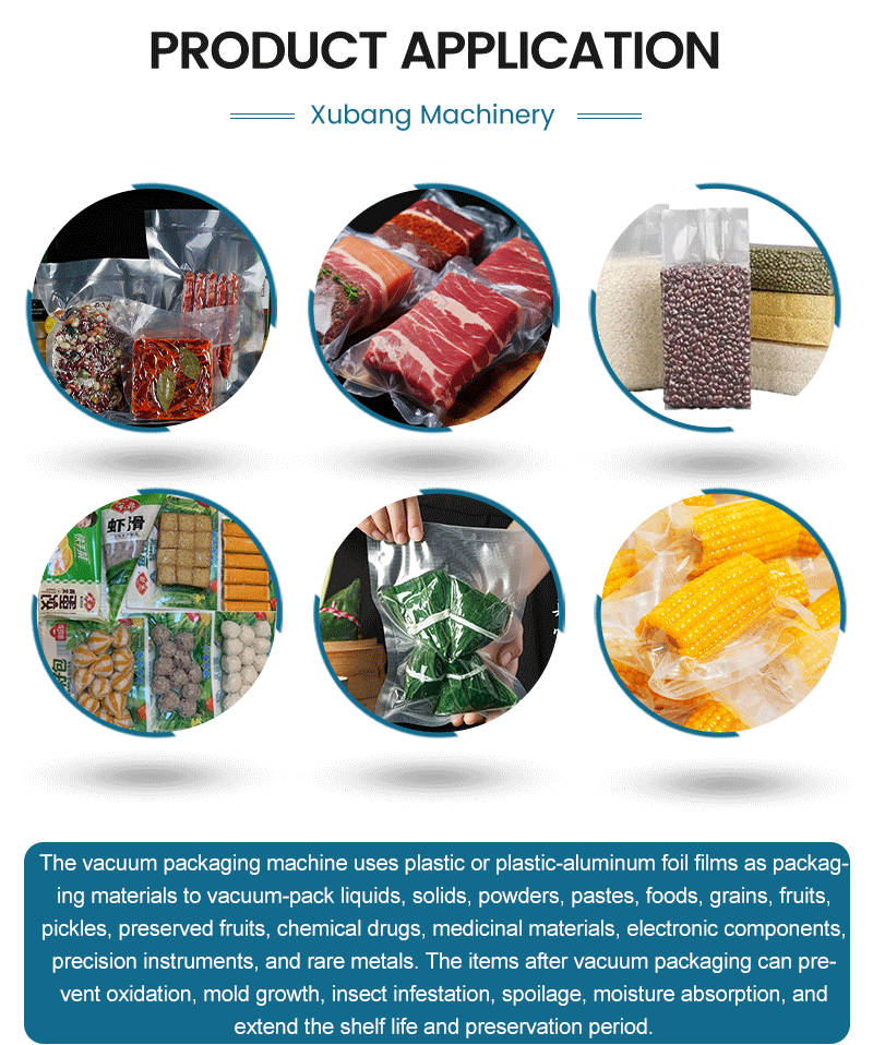 High-precision Vacuum Control Conveyor Belt Vacuum Packing Machine for Marinated Products Processing