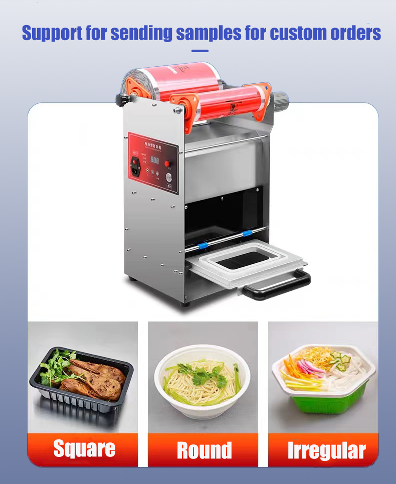 JINYI DF250T Easy Operation Electric Semi Automatic Table Tray Sealing Machine for pp Plastic Sealing Tray