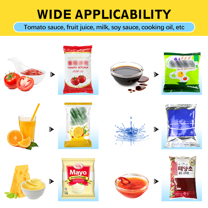OEM ODM Vertical Automatic Stick Sachet Ketchup Liquid Water Oil Honey Sauce Pouch Paste Vinegar Bag Bagging Packing Machine