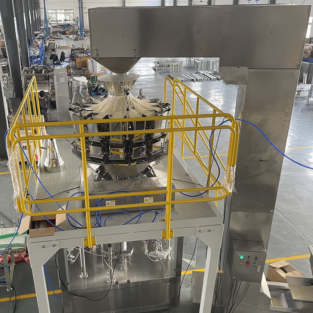 Multihead Weigher Combination Scale With Packaging Machine Nuts Chips Feed Granule Bag Packing Machine