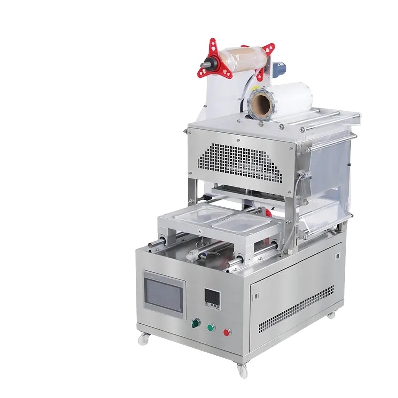 260 Modified Atmosphere Vacuum Tray Sealer Map Packaging Machine for Food Ready Meal Meat Fish Salad With Film