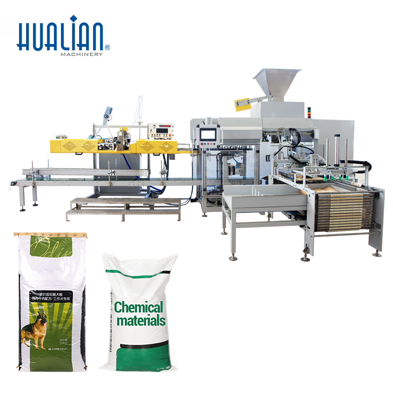 ZSG-1000A+FBK-332C Automatic 25kg Powder Granule Open Mouth Bagging Machine Packaging Packing Line for Pet Food|Chemical|Rice