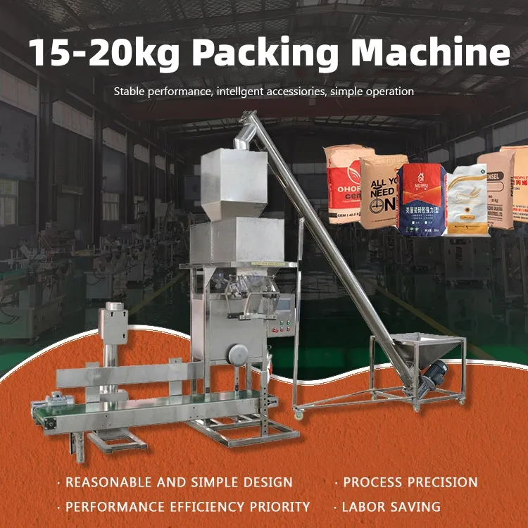 High Precision Automatic Industrial Salt Paddy Peanuts Bagging Machine 25kg 40kg 50kg Open Mouth Bag