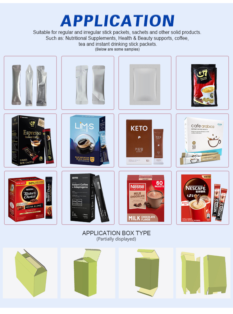 Electrolyte Probiotics Powder Small Packet Pouch Sticks Pack Packaging Machine Automatic Sorting And Cartoning Packing Line