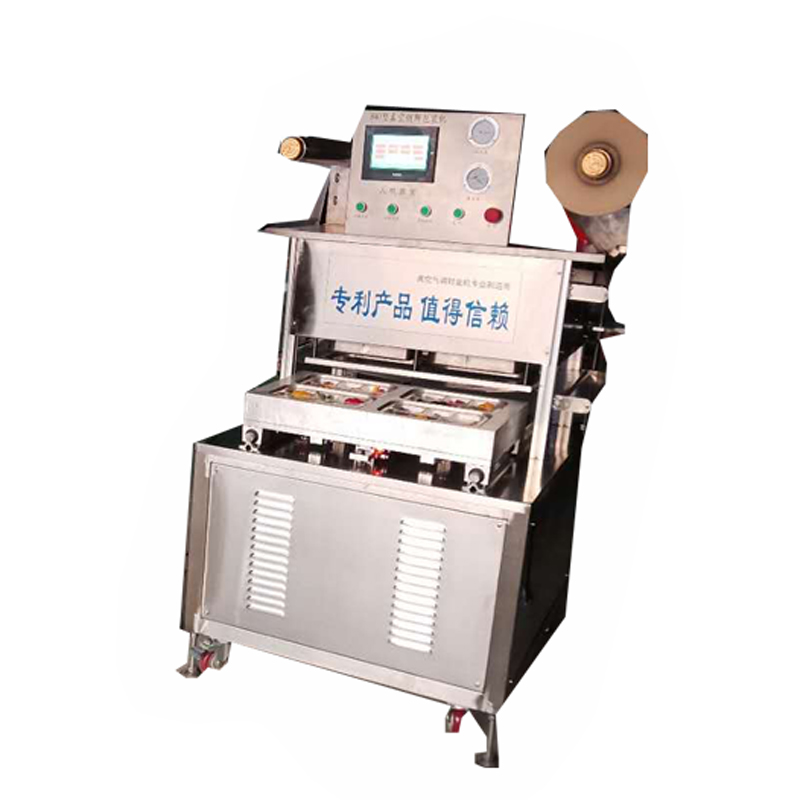 MAP Vacuum Tray Sealer, Modified Atmosphere Packaging Machine, Vacuum Food Tray Sealing Machine with Gas Filling