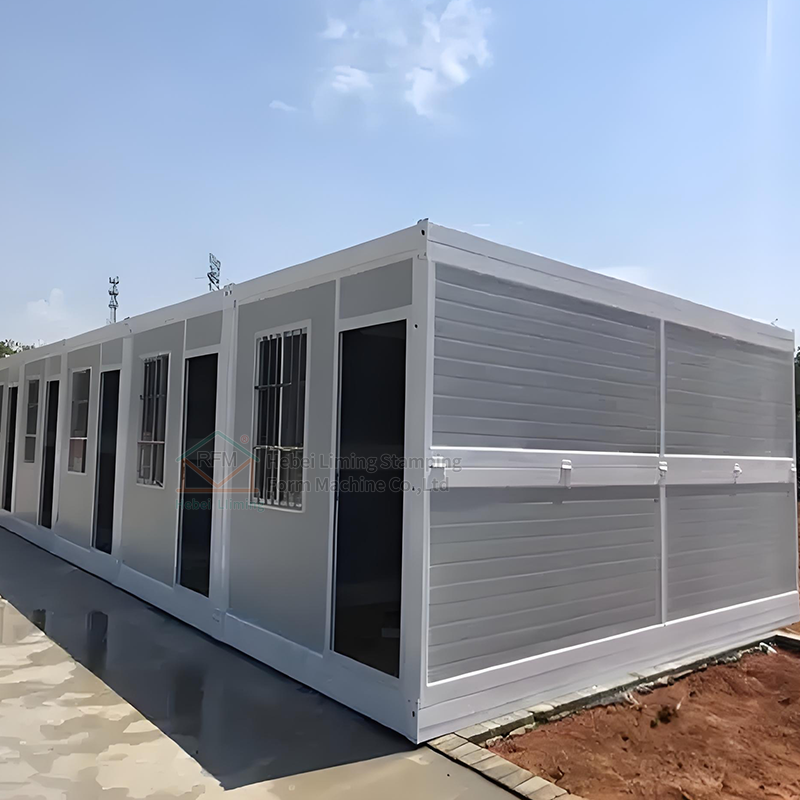 Low Cost 20ft Prefab Folding Mobile Hospital Home Collapsible Living Room Plan Foldable Portable Container House With Toilet
