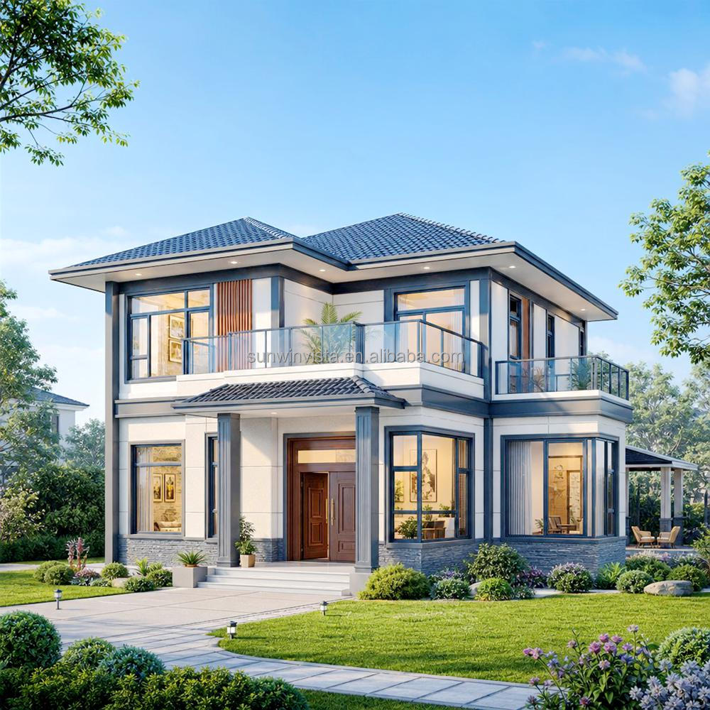 Customizable Light Steel Villa Steel Structure Modular House Cost Effective Modern Design For Family Homes