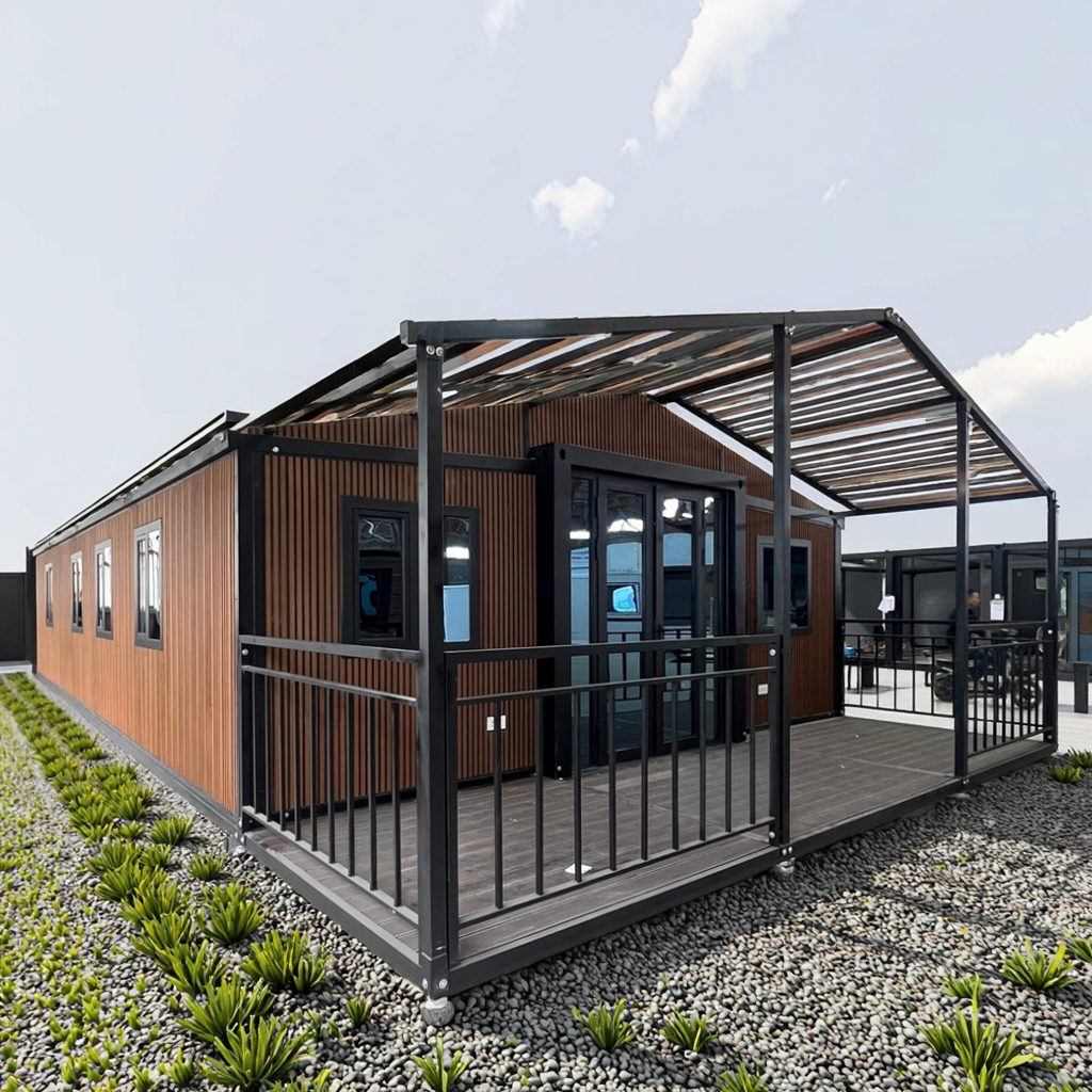30ft 3-Bedroom Resort Container Home-Modern Design Durable Construction Scenic View Windows for Hotel/Villa Mountain/Lake Resort