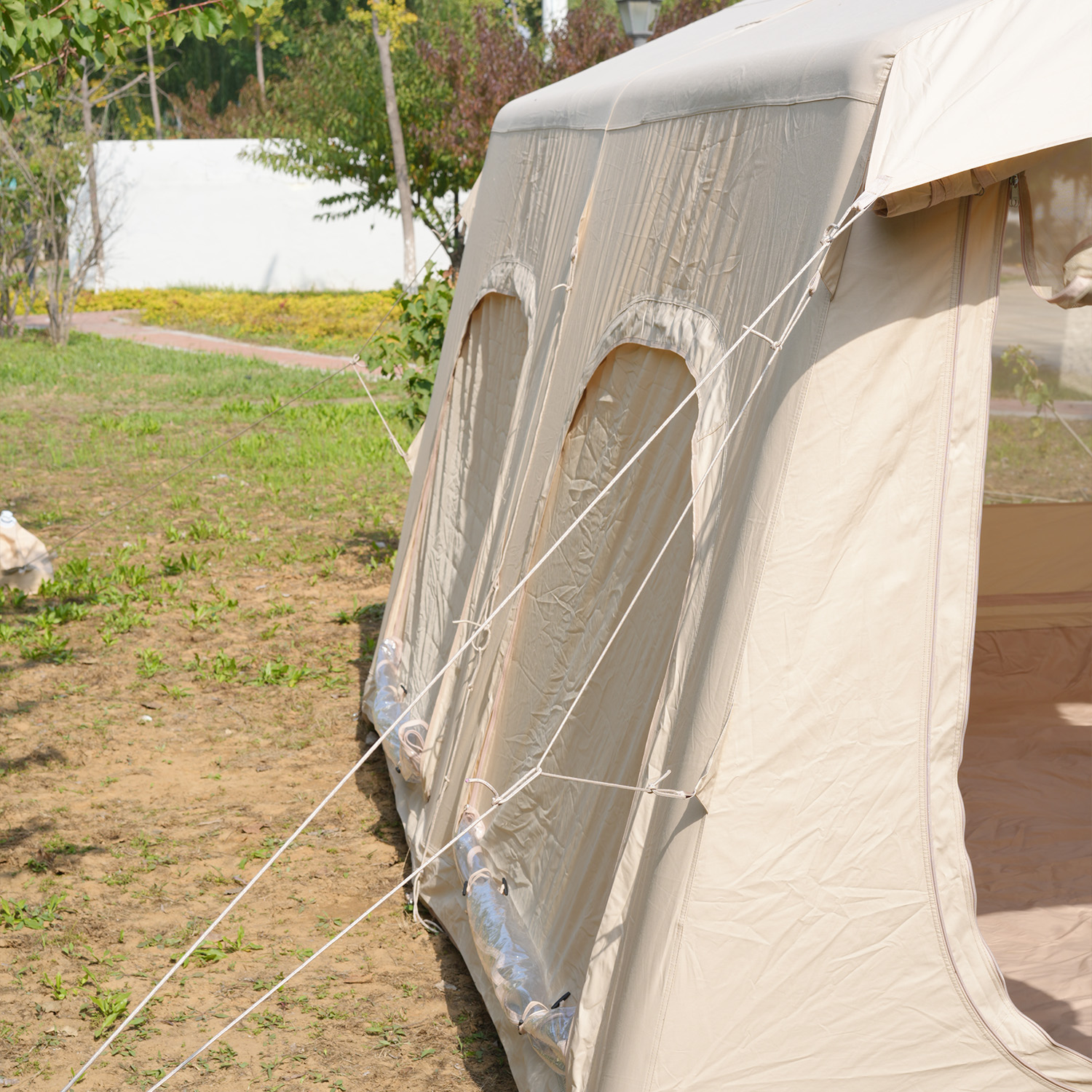13.68sqm Two Bedroom Large Air Tent With Open &amp; U-shaped Doors Quick Automatic Opening Waterproof For All-Weather Use
