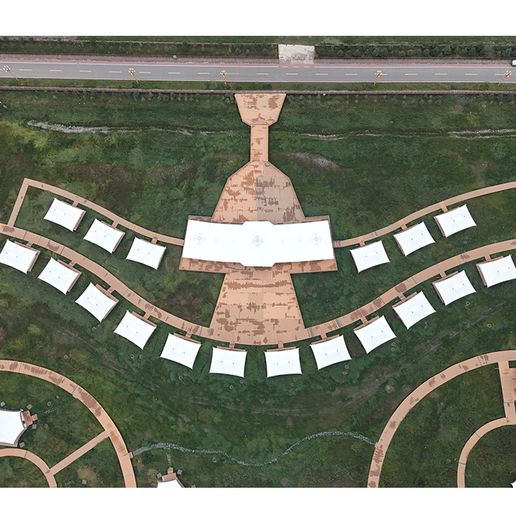 Luxury Eco-Friendly Four-Season Curve House Tents With PVC &amp; Oxford Fabric Double Layer Desert Resort &amp; Hotel Tents For Sale