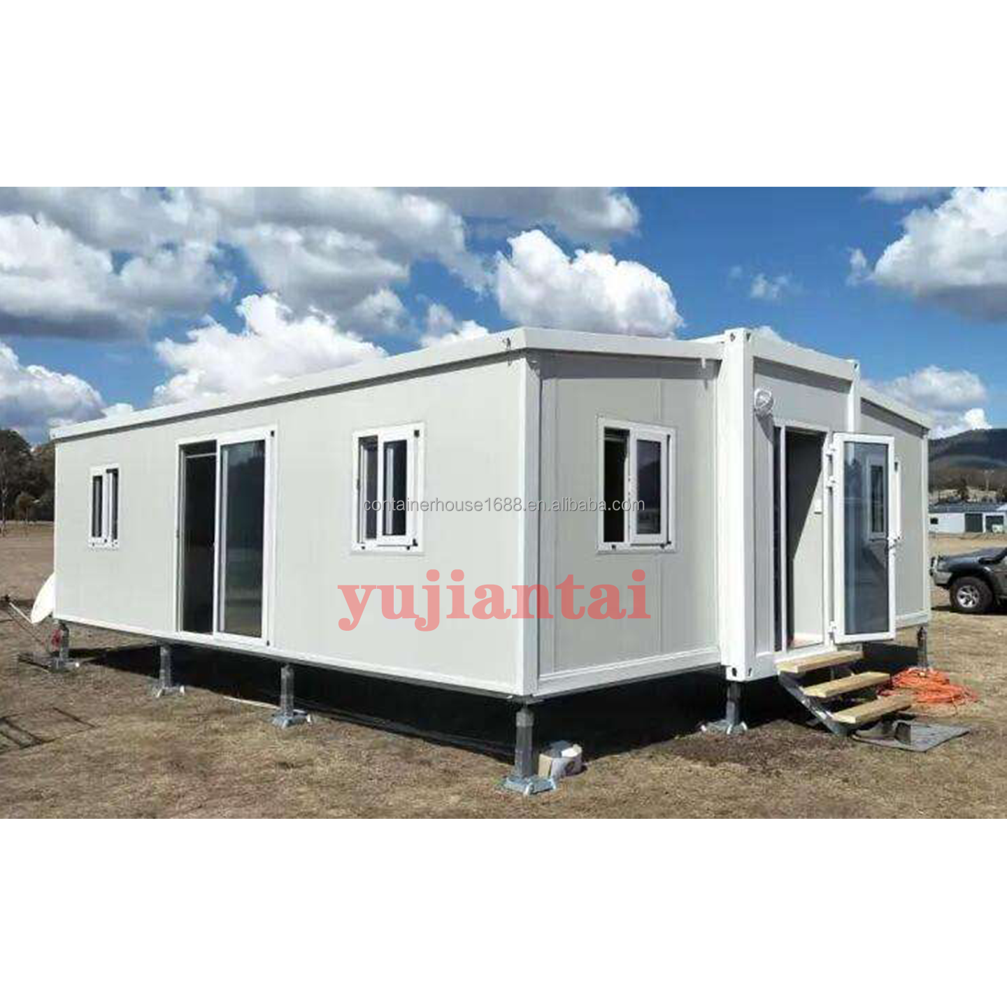 Prefab Container House Office Warehouse Modular Homes Mobile Toilet Flat Pack 40ft Container House Flat Pack Container House
