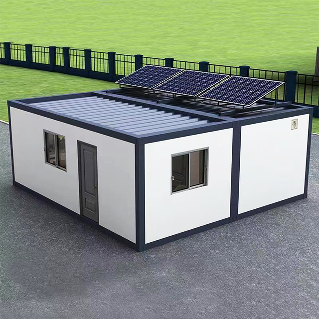 Ready Made Luxury Modular Houses with Bathrooms 20 40 ft Prefab Container House Wooden Solar-powered Container House