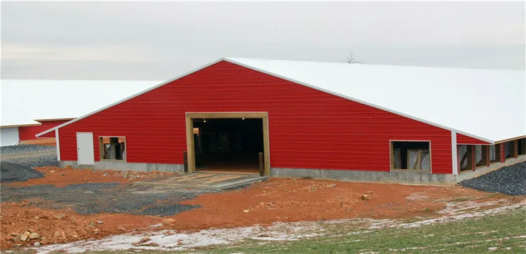 Prefabricated Light Steel Frame Construction Structure Modular Design Frame Chicken Poultry Farm House