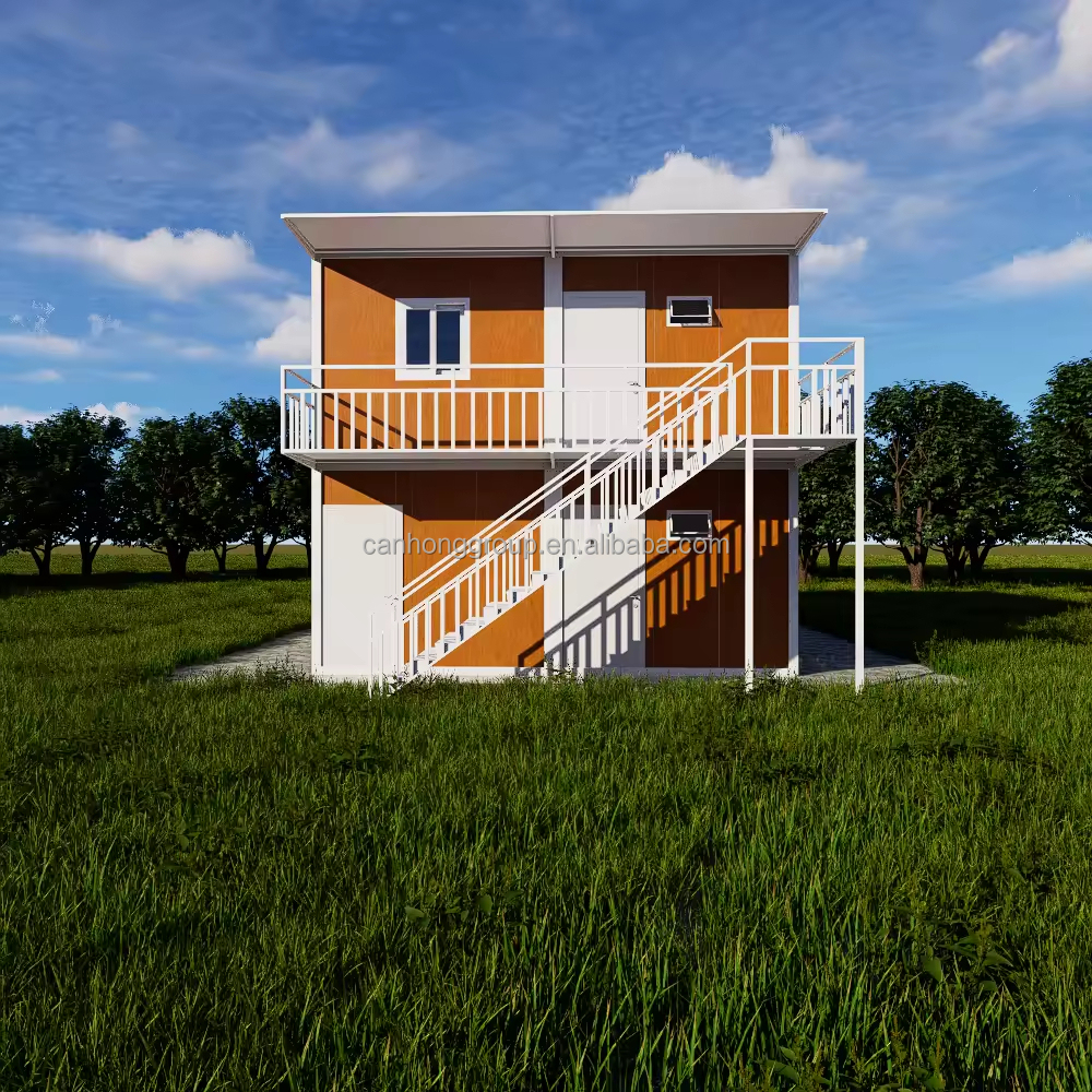 Custom 20ft Luxury Breathable Mini Container Cabin House Modern Mobile Prefab Light Steel Tiny Flat Pack Office Home Office