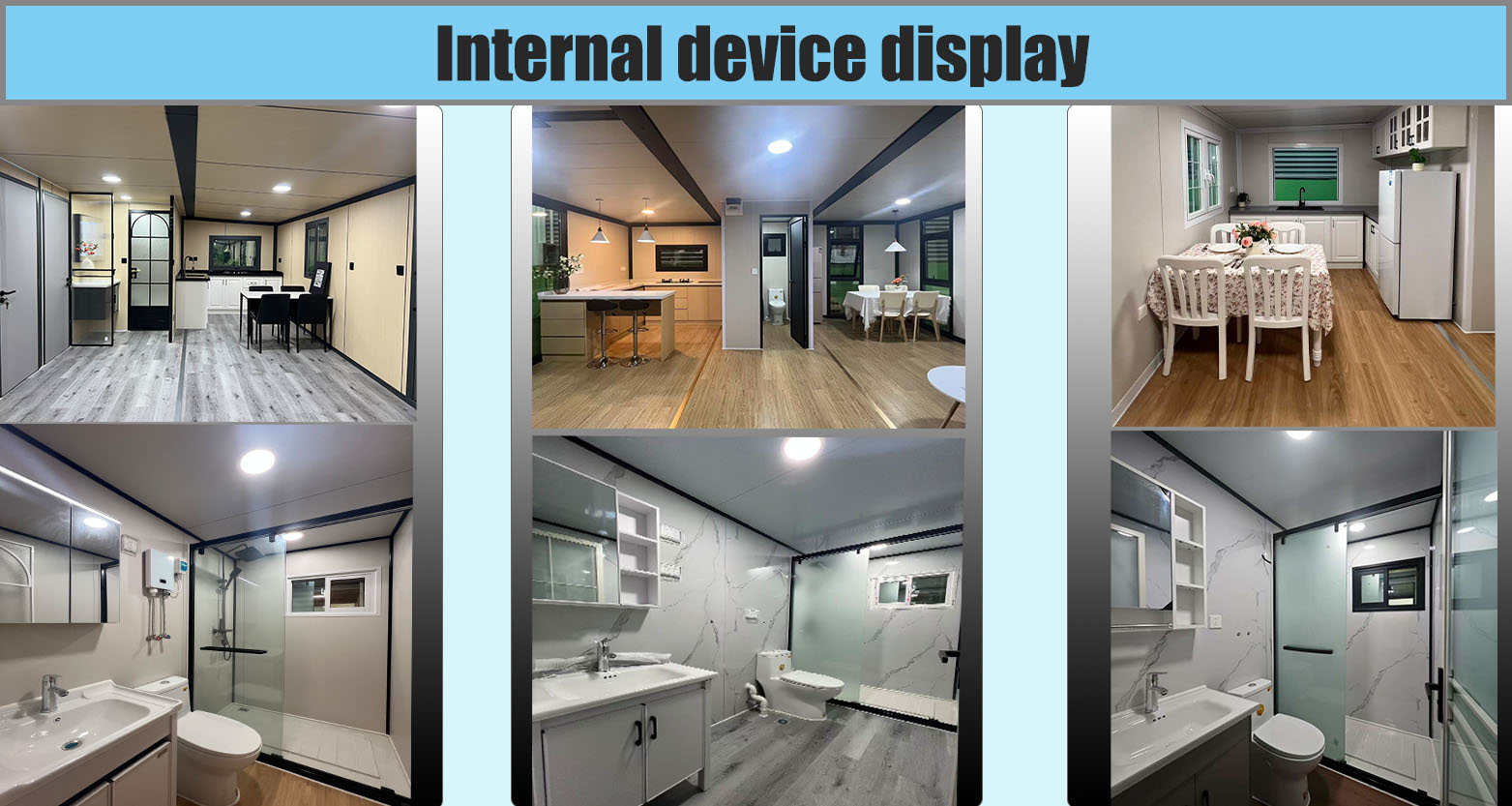 Interior space of modular prefab house