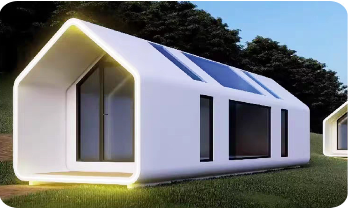 Apple Cabin 20ft 40ft Outdoor Modern Popular Prefab Tiny House Mobile Working House Office Pod Container House