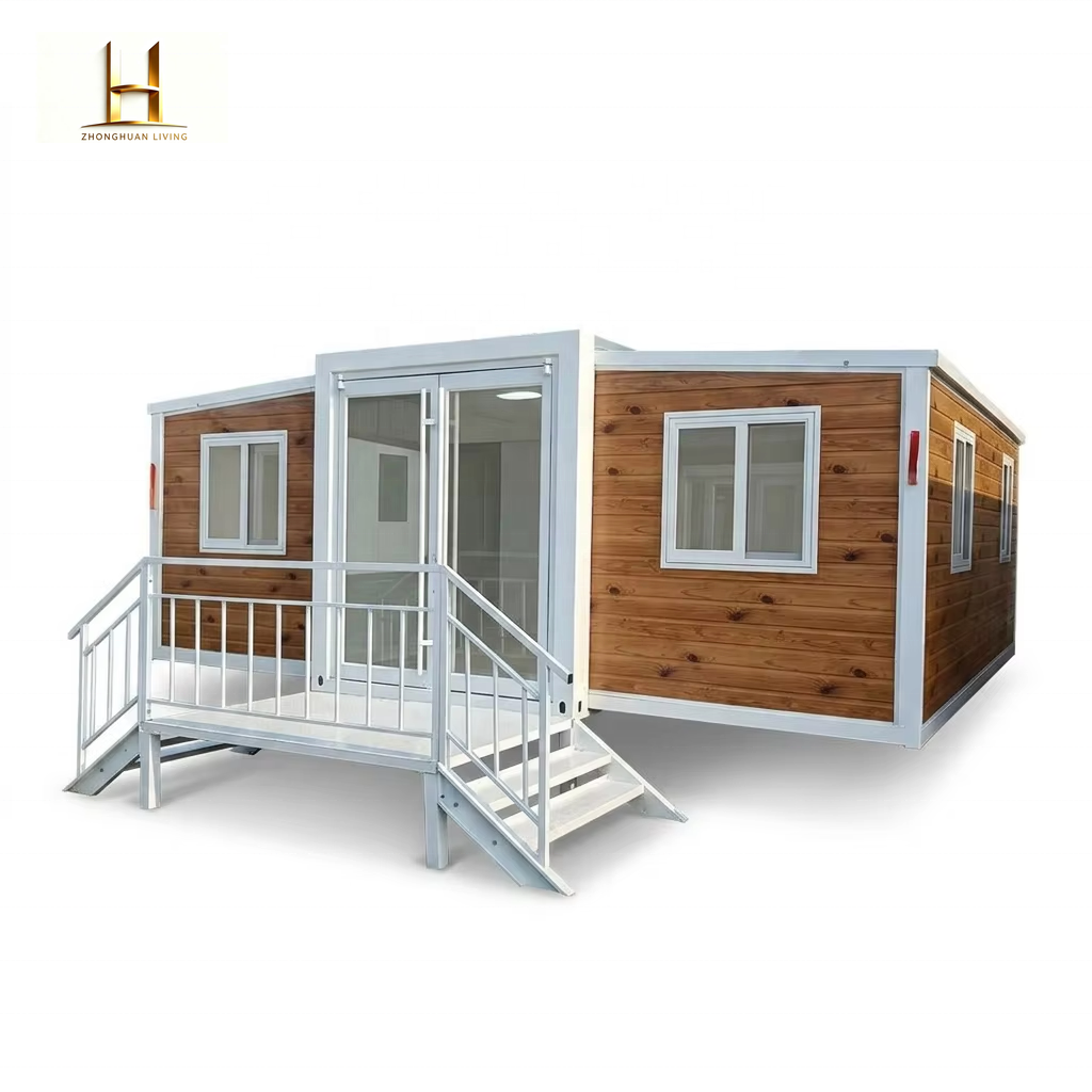 Complete Prefabricated Panel 40Ft 30Ft 20Ft Expandable Container House Prefab Light Steel Home Office Building Bathroom Modern
