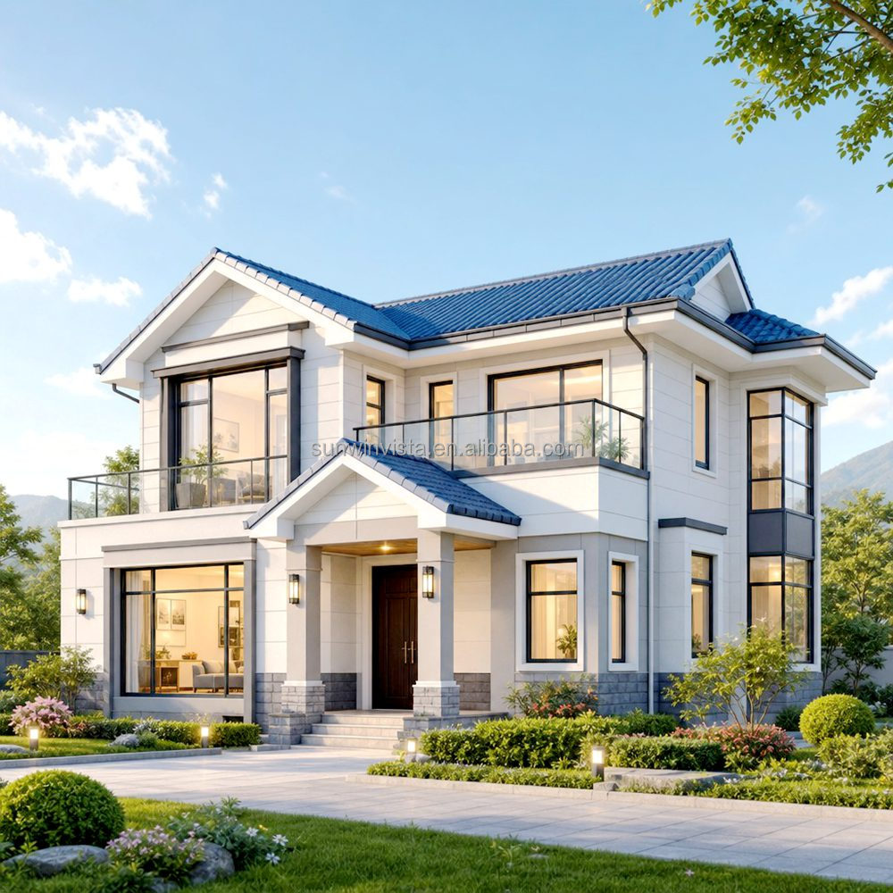 Customizable Light Steel Villa Steel Structure Modular House Cost Effective Modern Design For Family Homes