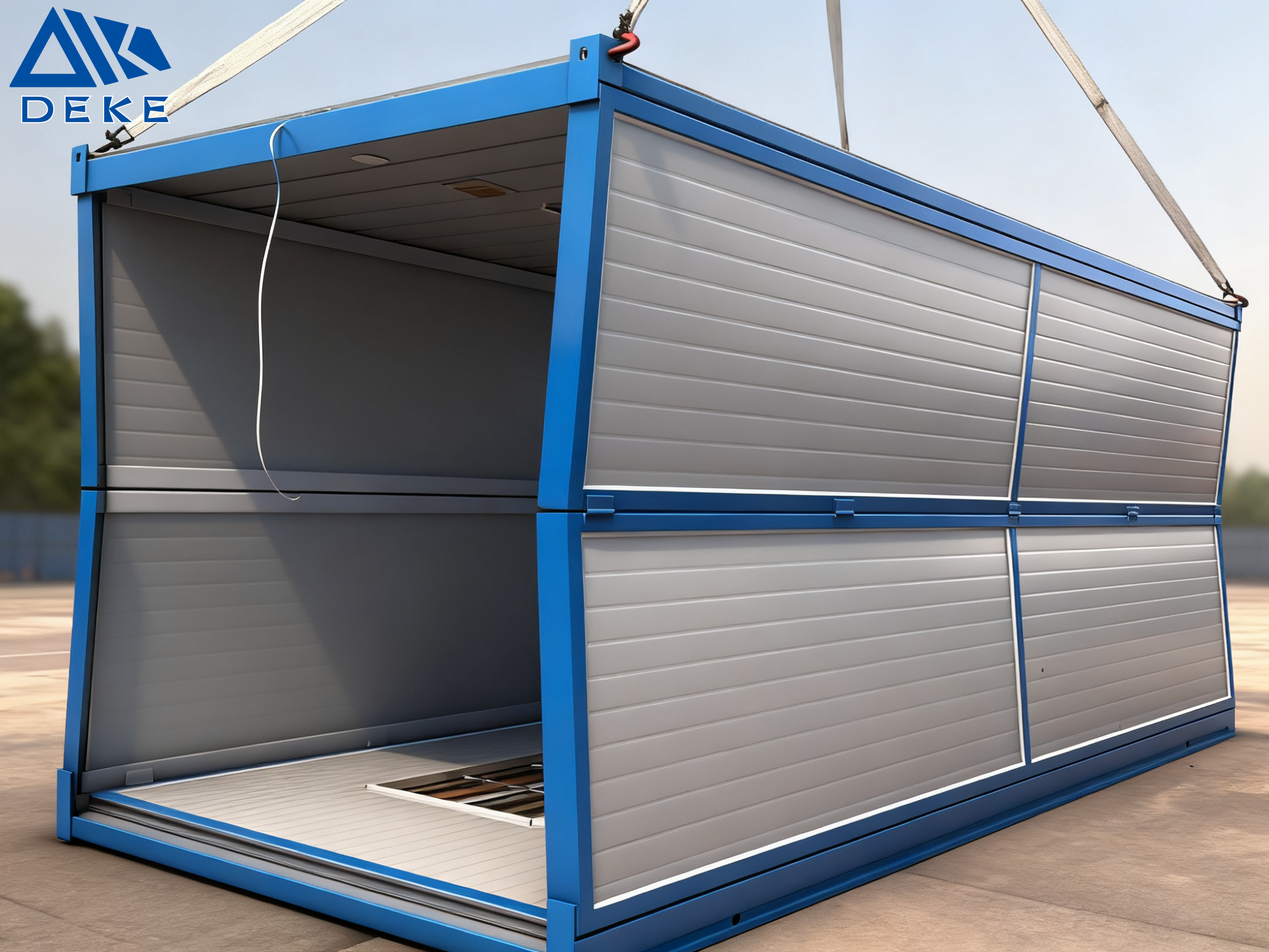 Cost-effective Prefabricated Foldable Stackable Container House for Warehouse Building Office Prefabricated House