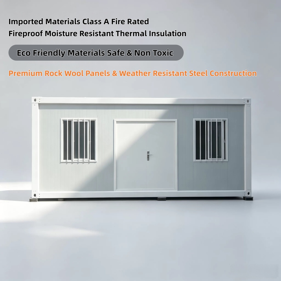 Modular Prefab Container House Portable Steel Container Home Fast Build Office Villa Cabin for Living Workspace Use