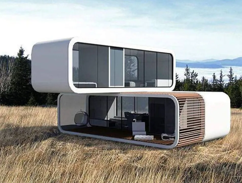 Luxury Compact Prefab Studio for Backyard Office Ordouble-Storey House Apple Cabin