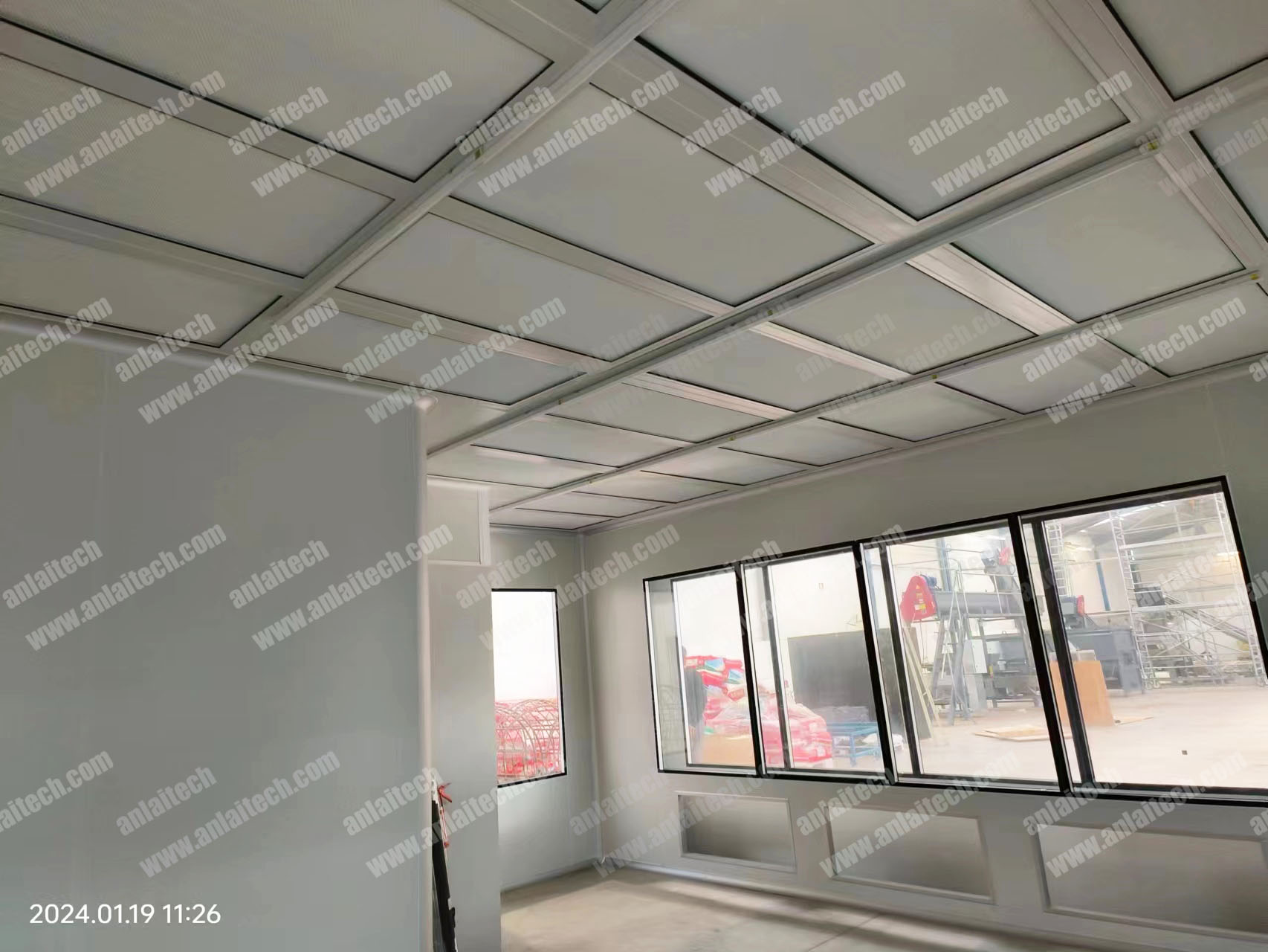 Laboratory Modular Hard Wall ISO 7 Cleanroom Assembly Portable Clean Room Booth