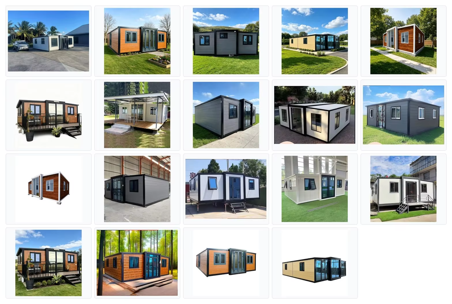 Luxury Wood Grain Prefab Tiny House With Porch Movable Glamping Container Cabin for Resort Homestay Camping