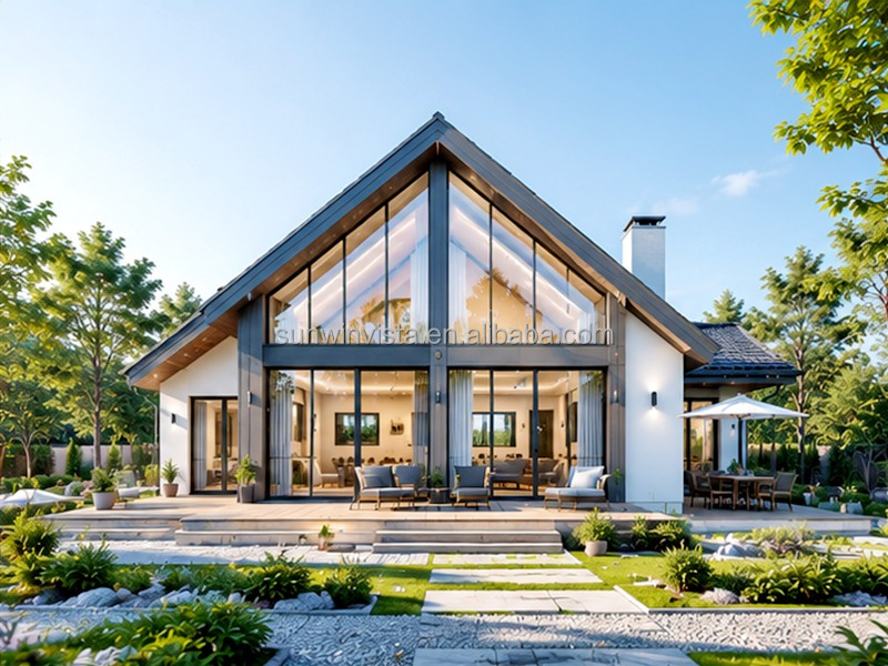 Customizable Light Steel Villa Steel Structure Modular House Cost Effective Modern Design For Family Homes