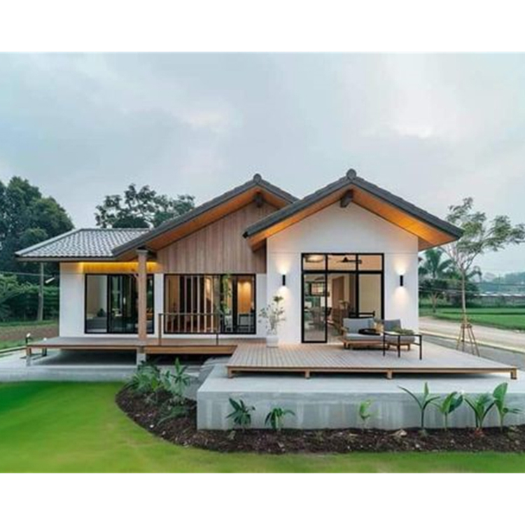 Wooden Luxury Modular Prefabricated Wooden House Tiny Home Ready-to-sleep Container Beach Villa Tiny House Beach House