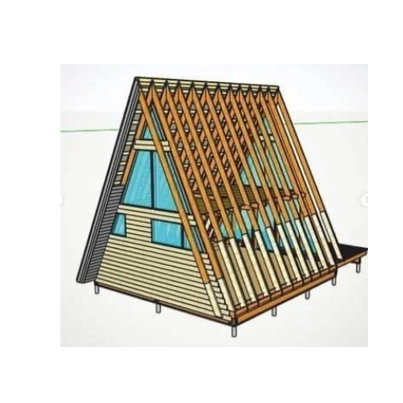Luxury Modular Mobile Structure House Customizable Creative Sandwich Bedrooms Triangle Cabin Rustic Log Cottage Country Villa