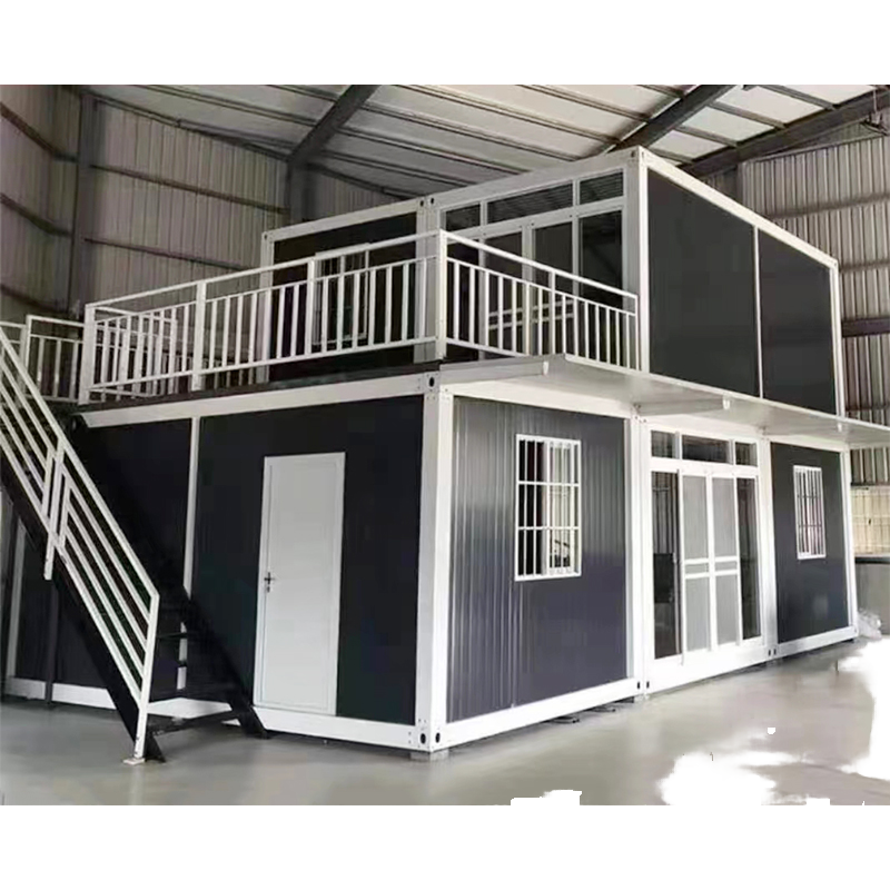Custom 20ft Luxury Breathable Mini Container Cabin House Modern Mobile Prefab Light Steel Tiny Flat Pack Office Home Office